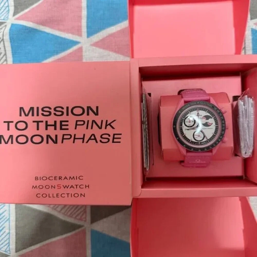 Swatch x Omega MISSION TO THE PINK MOONPHASE Watch